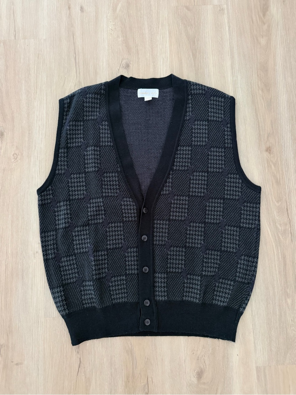 Vintage Chapel Hill Navy Blue Vest, Size XL